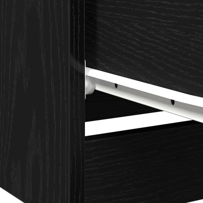Nachttisch 2 pcs Schwarze Eiche 40 x 65 x 65 cm Holzwerkstoff