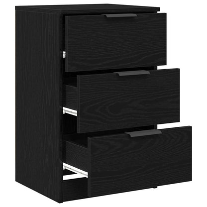 Nachttisch 2 pcs Schwarze Eiche 40 x 65 x 65 cm Holzwerkstoff