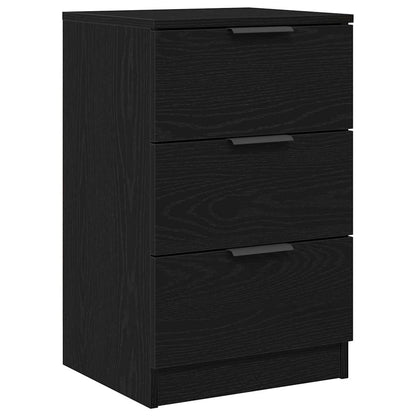 Nachttisch 2 pcs Schwarze Eiche 40 x 65 x 65 cm Holzwerkstoff