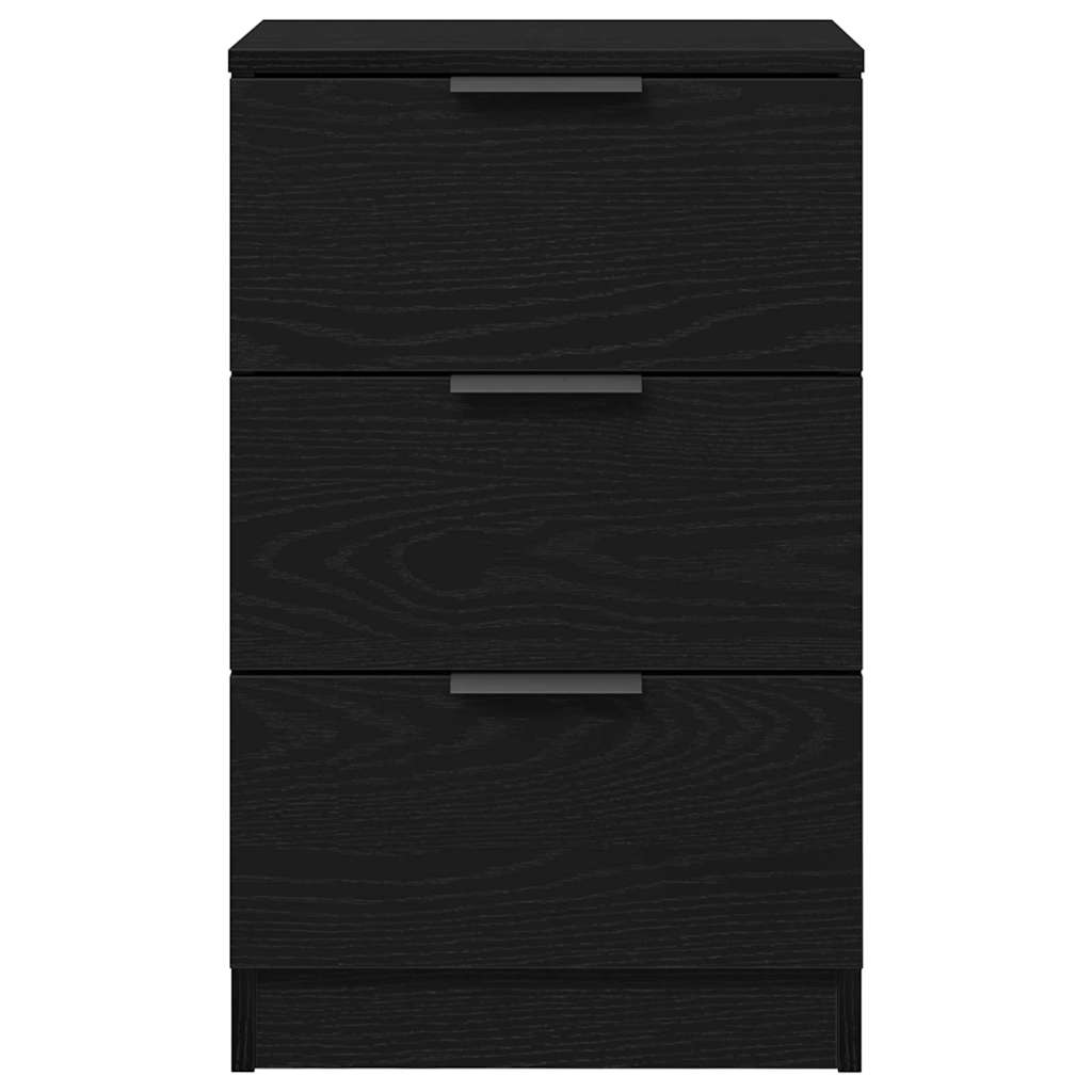 Nachttisch 2 pcs Schwarze Eiche 40 x 65 x 65 cm Holzwerkstoff