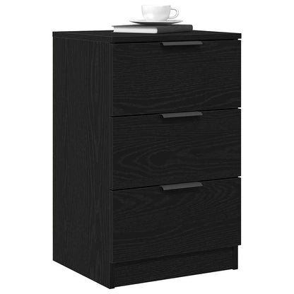 Nachttisch 2 pcs Schwarze Eiche 40 x 65 x 65 cm Holzwerkstoff
