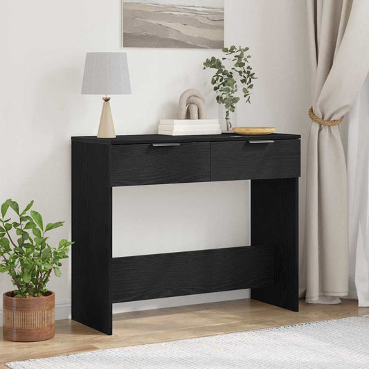 Konsolentisch Schwarze Eiche 90 x 36 x 75 cm Holzwerkstoff