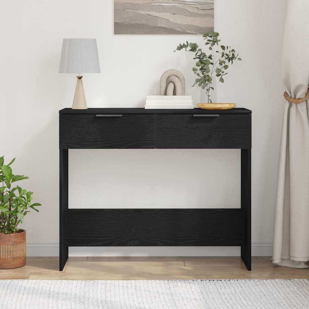 Konsolentisch Schwarze Eiche 90 x 36 x 75 cm Holzwerkstoff