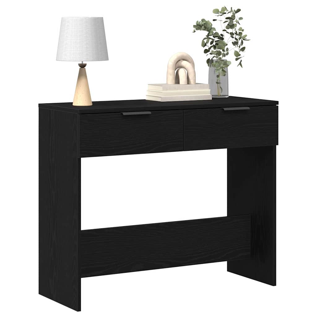 Konsolentisch Schwarze Eiche 90 x 36 x 75 cm Holzwerkstoff