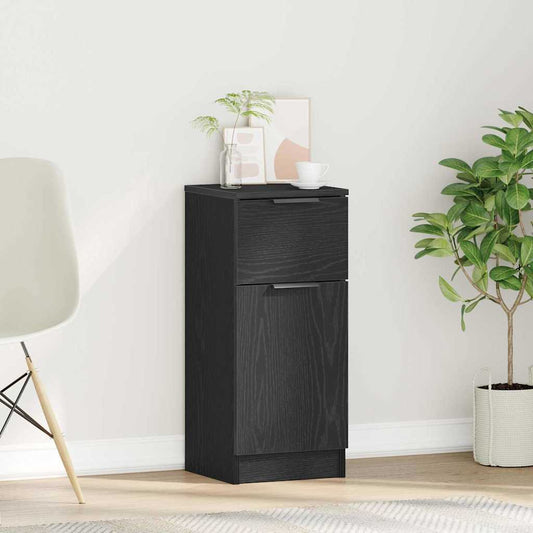 Sideboard Schwarz Eiche Schwarze Eiche 30 x 30 x 70 cm