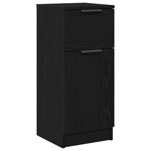 Sideboard Schwarz Eiche Schwarze Eiche 30 x 30 x 70 cm