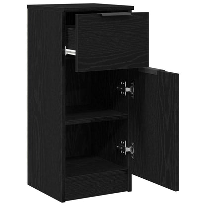 Sideboard Schwarz Eiche Schwarze Eiche 30 x 30 x 70 cm