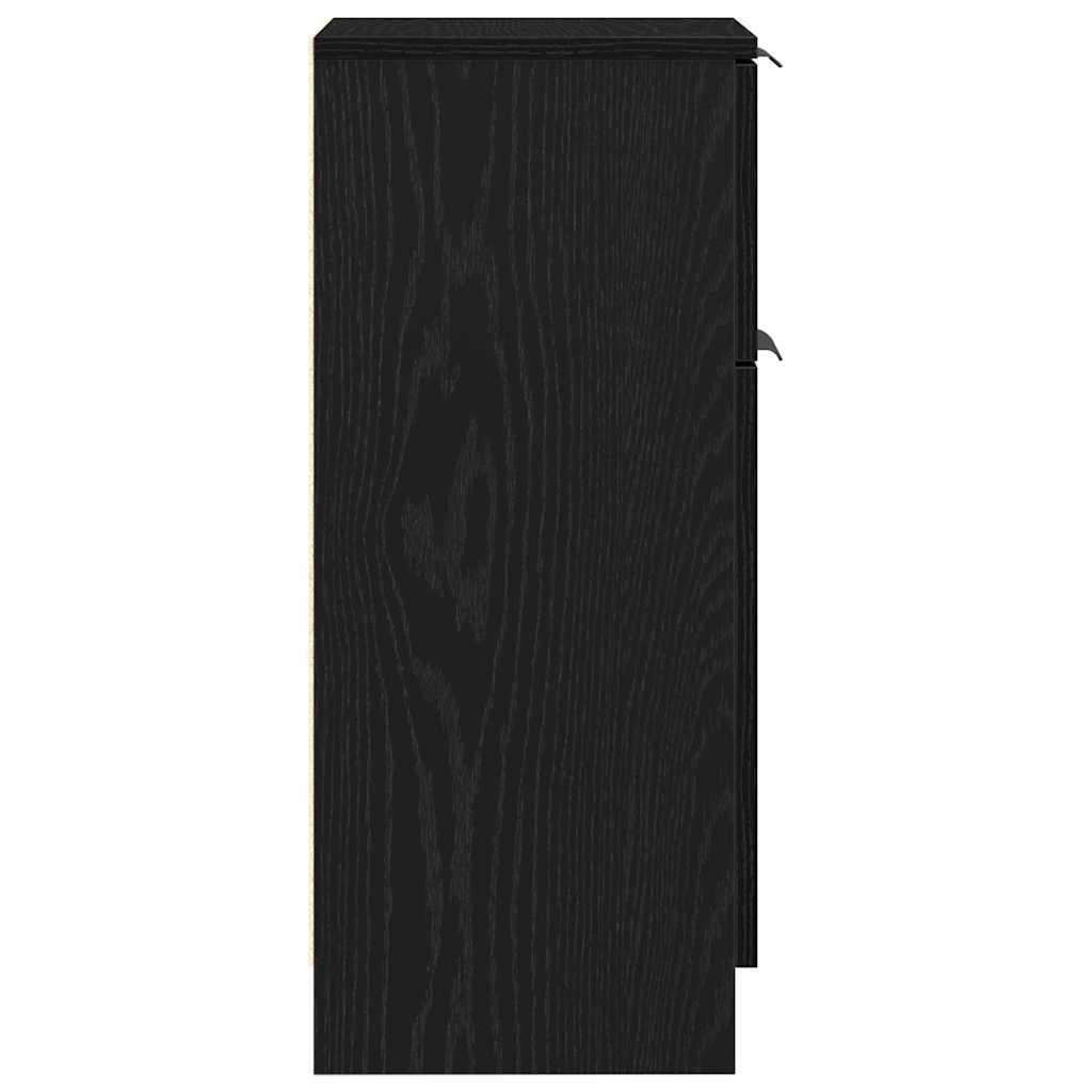 Sideboard Schwarz Eiche Schwarze Eiche 30 x 30 x 70 cm