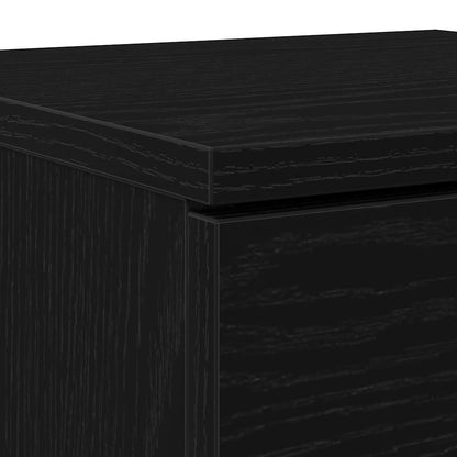 Sideboards 2 pcs Schwarze Eiche 30 x 30 x 70 cm Holzwerkstoff