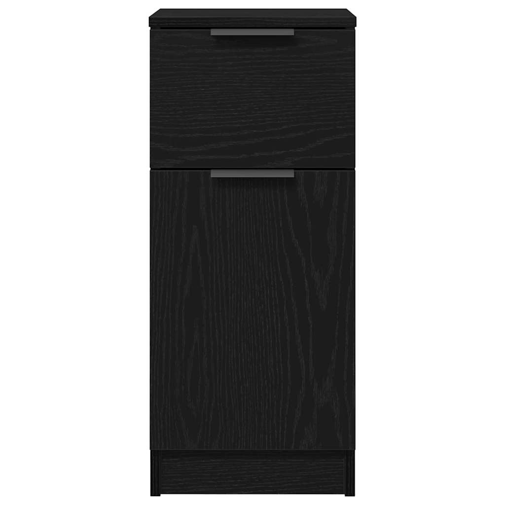 Sideboards 2 pcs Schwarze Eiche 30 x 30 x 70 cm Holzwerkstoff