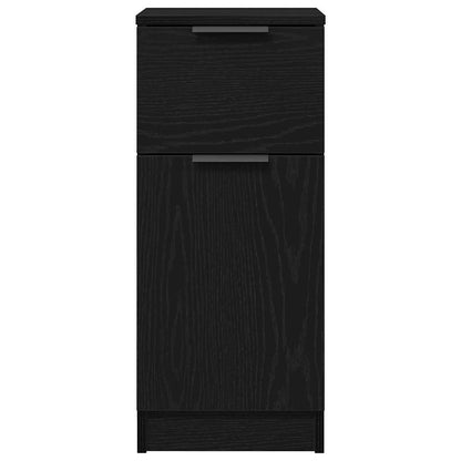 Sideboards 2 pcs Schwarze Eiche 30 x 30 x 70 cm Holzwerkstoff
