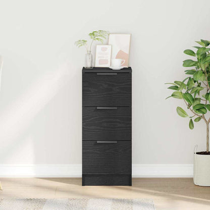 Sideboard Schwarz Eichen-Optik 30 x 30 x 70 cm Holzwerkstoff