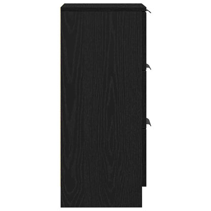 Sideboard Schwarz Eichen-Optik 30 x 30 x 70 cm Holzwerkstoff