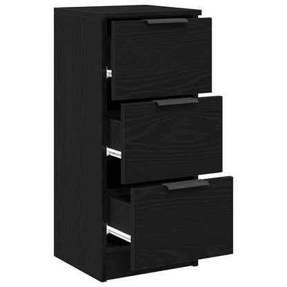 Sideboards 2 pcs Schwarze Eiche 30 x 30 x 70 cm Holzwerkstoff