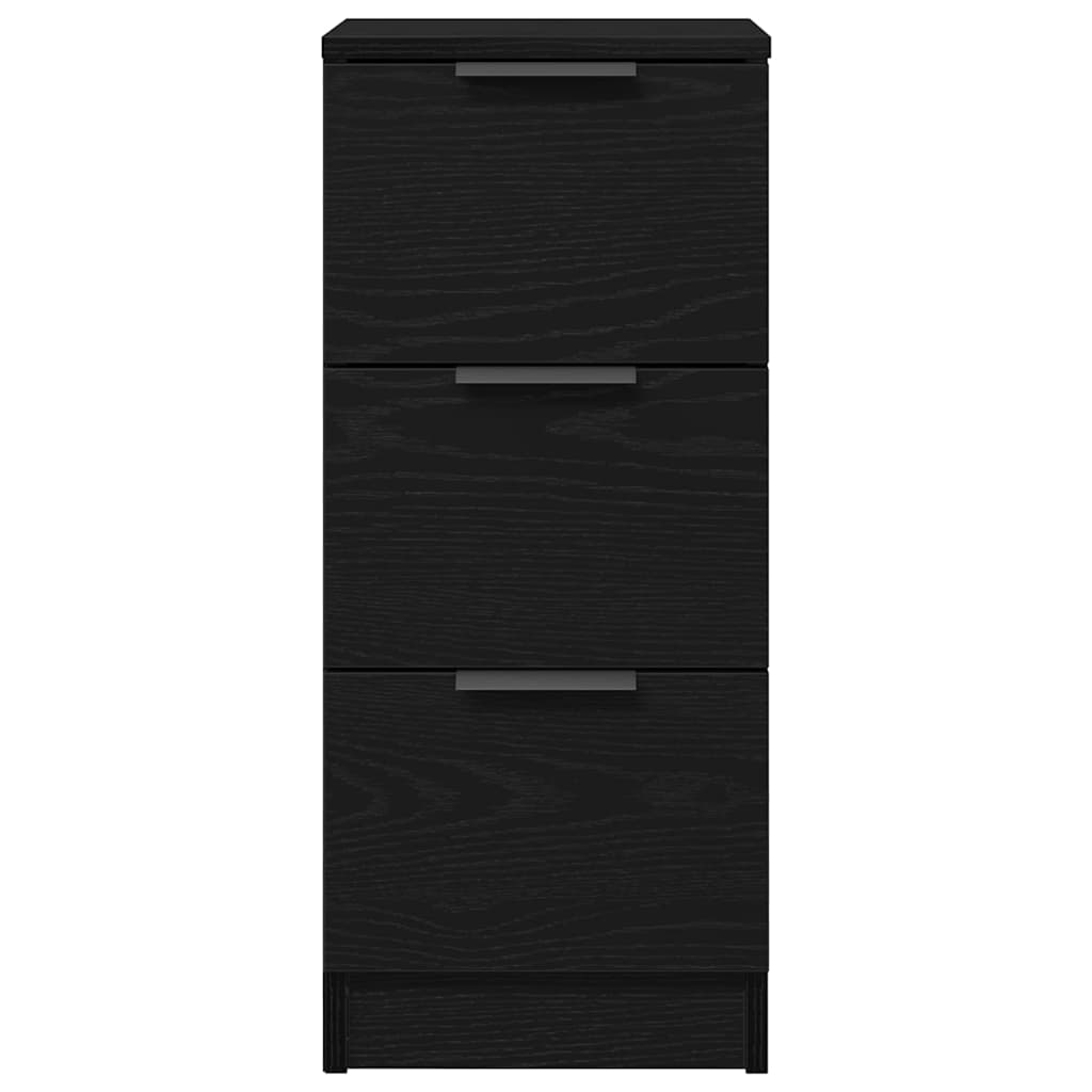 Sideboards 2 pcs Schwarze Eiche 30 x 30 x 70 cm Holzwerkstoff