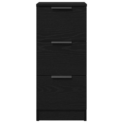 Sideboards 2 pcs Schwarze Eiche 30 x 30 x 70 cm Holzwerkstoff