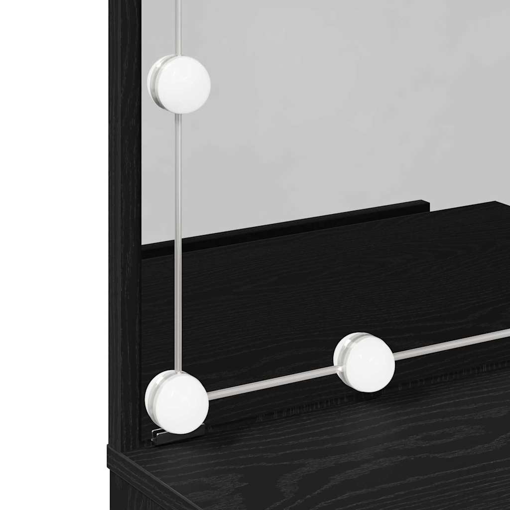 Schminktisch Schwarze Eiche 60 x 40 x 140 cm Holzwerkstoff