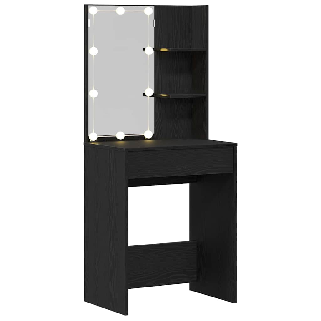 Schminktisch Schwarze Eiche 60 x 40 x 140 cm Holzwerkstoff
