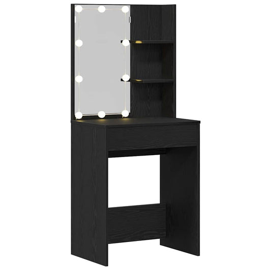 Schminktisch Schwarze Eiche 60 x 40 x 140 cm Holzwerkstoff