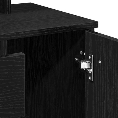 Schminktisch Schwarze Eiche 86.5 x 35 x 136 cm Holzwerkstoff