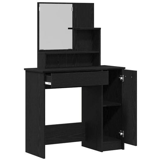 Schminktisch Schwarze Eiche 86.5 x 35 x 136 cm Holzwerkstoff