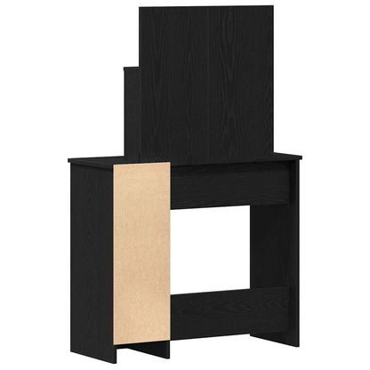 Schminktisch Schwarze Eiche 86.5 x 35 x 136 cm Holzwerkstoff