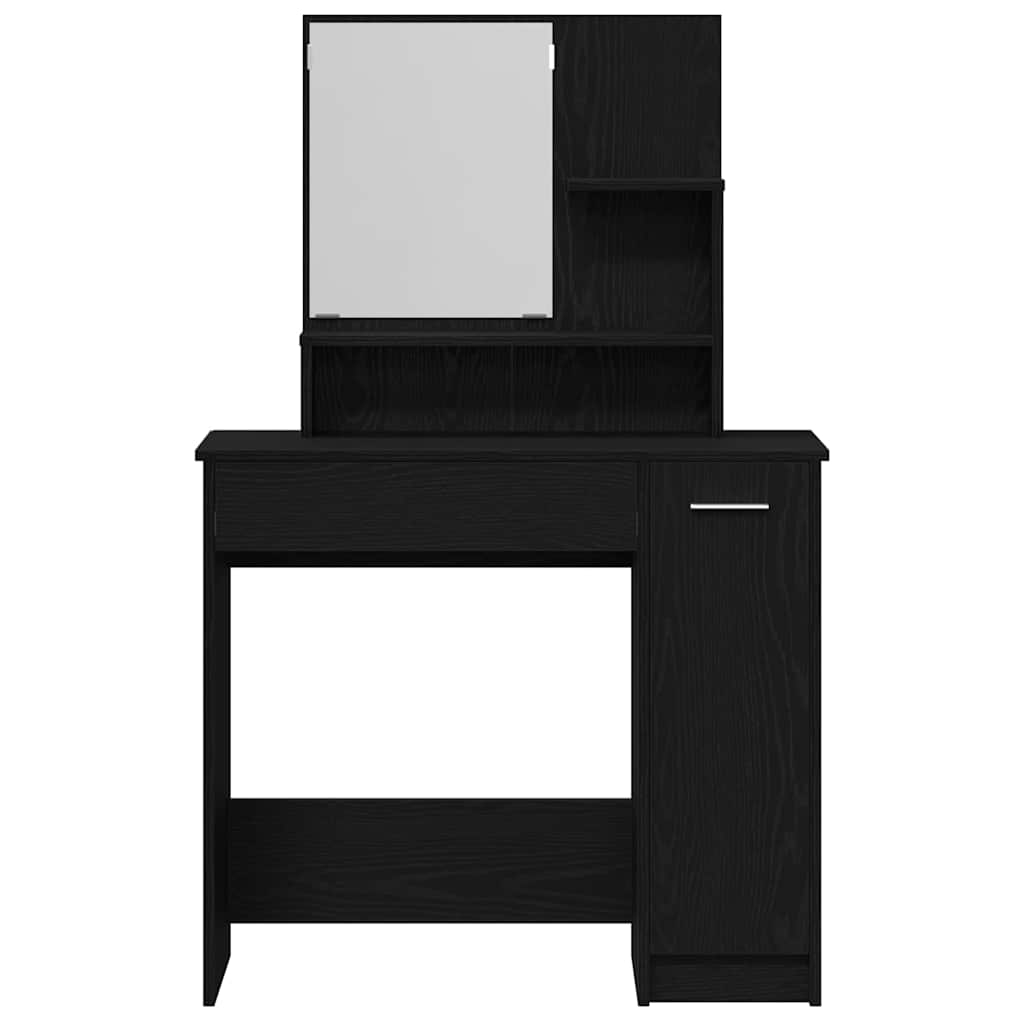Schminktisch Schwarze Eiche 86.5 x 35 x 136 cm Holzwerkstoff