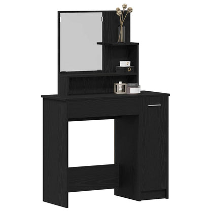 Schminktisch Schwarze Eiche 86.5 x 35 x 136 cm Holzwerkstoff