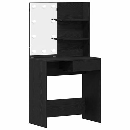 Schminktisch Schwarze Eiche 74.5 x 40 x 141 cm Holzwerkstoff