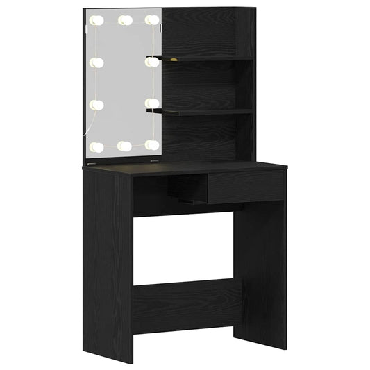 Schminktisch Schwarze Eiche 74.5 x 40 x 141 cm Holzwerkstoff