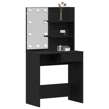 Schminktisch Schwarze Eiche 74.5 x 40 x 141 cm Holzwerkstoff