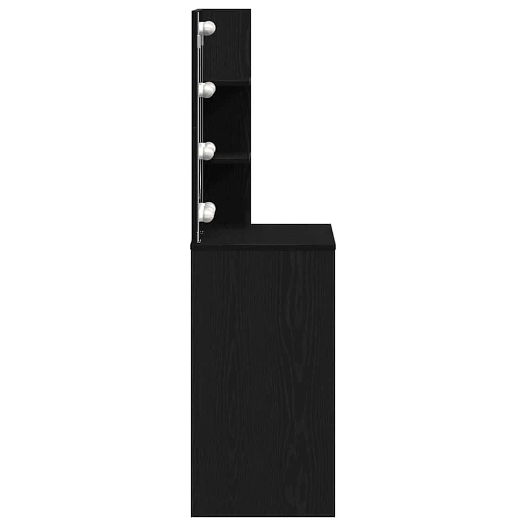 Schminktisch Schwarze Eiche 74.5 x 40 x 141 cm Holzwerkstoff