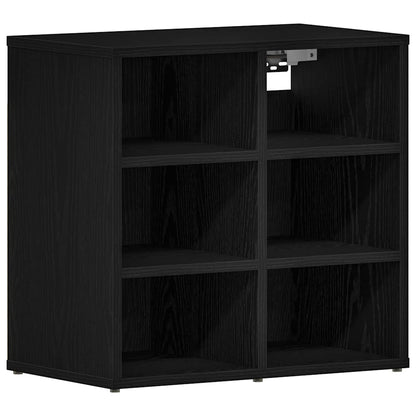 Schuhschrank Schwarze Eiche 52 x 30 x 50.5 cm Holzwerkstoff