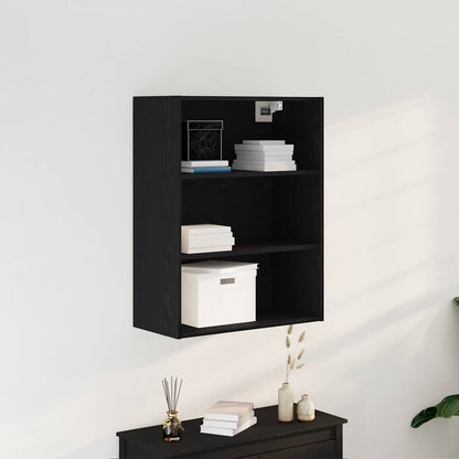 Hängender Wandschrank Schwarze Eiche 69,5 x 32,5 x 90 cm