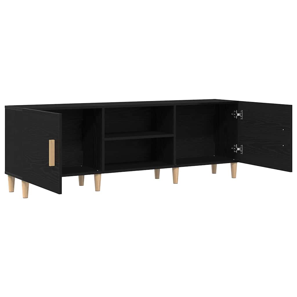 TV-Schrank Schwarze Eiche 150 x 30 x 50 cm Holzwerkstoff