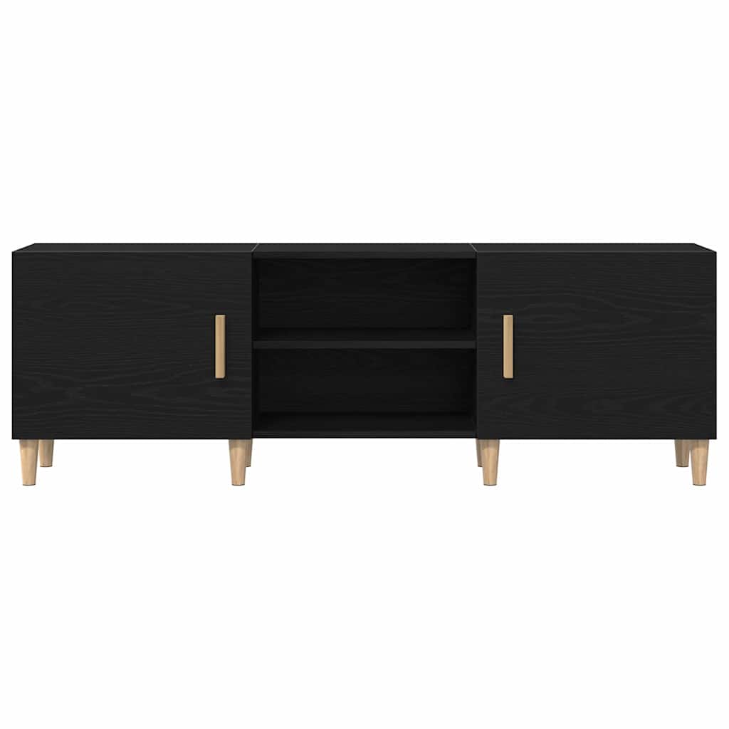 TV-Schrank Schwarze Eiche 150 x 30 x 50 cm Holzwerkstoff