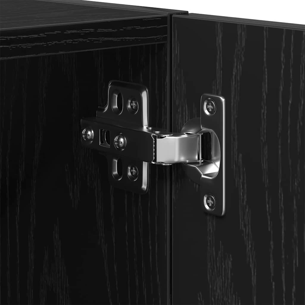 Wandschrank Schwarze Eiche 60 x 30 x 70 cm Holzwerkstoff