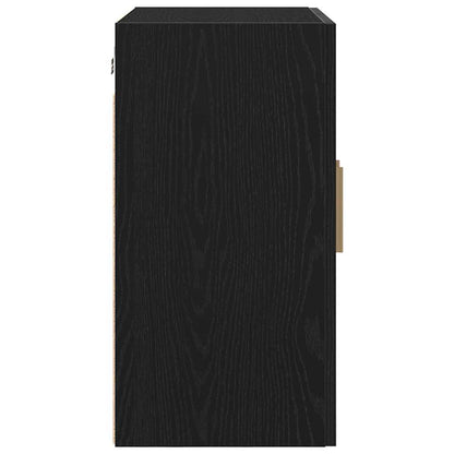 Wandschrank Schwarz Eichen-Optik 60 x 30 x 60 cm Holzwerkstoff