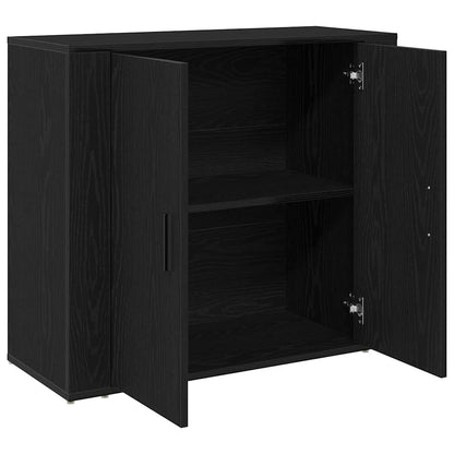 Sideboard Schwarze Eiche 80 x 33 x 70 cm Holzwerkstoff
