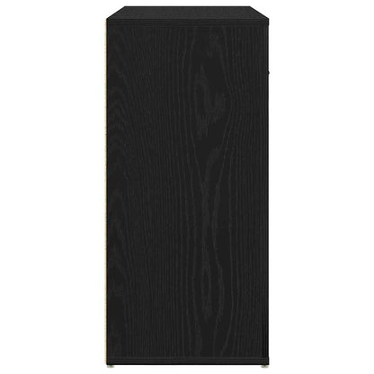 Sideboard Schwarze Eiche 80 x 33 x 70 cm Holzwerkstoff