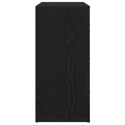 Schwarzes Eichen-Sideboard Schwarze Eiche 80 x 33 x 70 cm