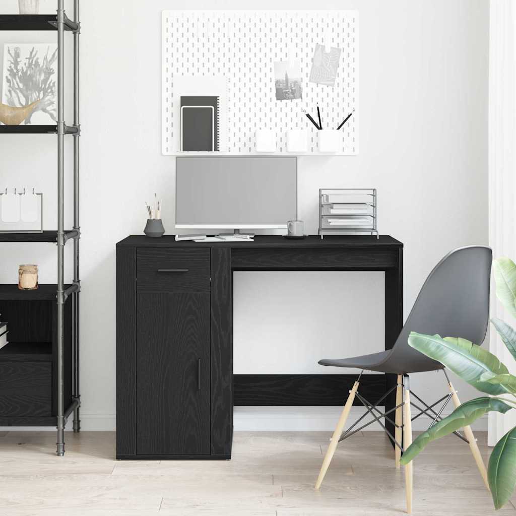 Schreibtisch Schwarze Eiche 100 x 49 x 75 cm Holzwerkstoff