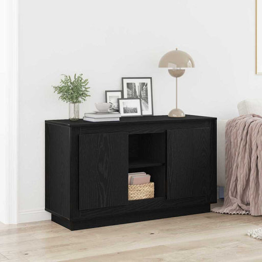 Sideboard Schwarze Eiche 102 x 35 x 60 cm Holzwerkstoff