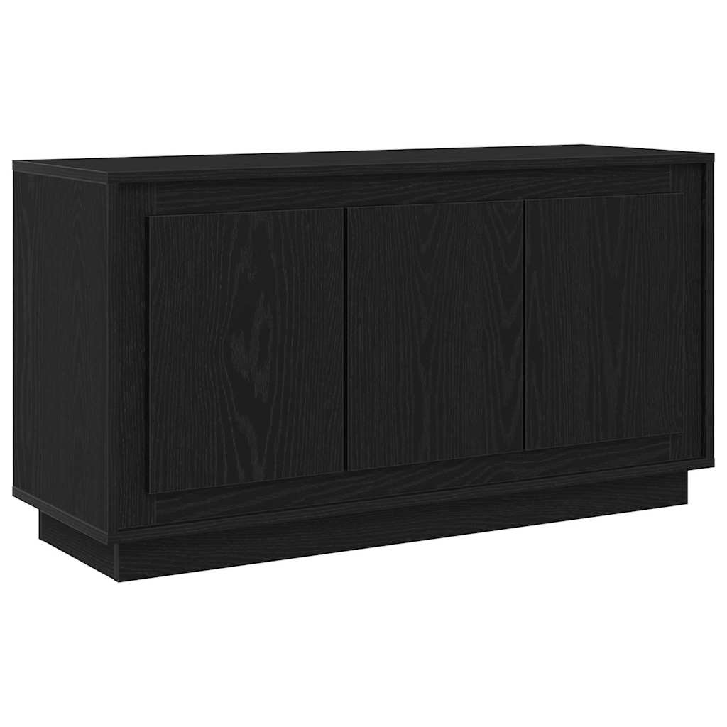 Sideboard Schwarz Eichen-Optik 102 x 35 x 55 cm Holzwerkstoff