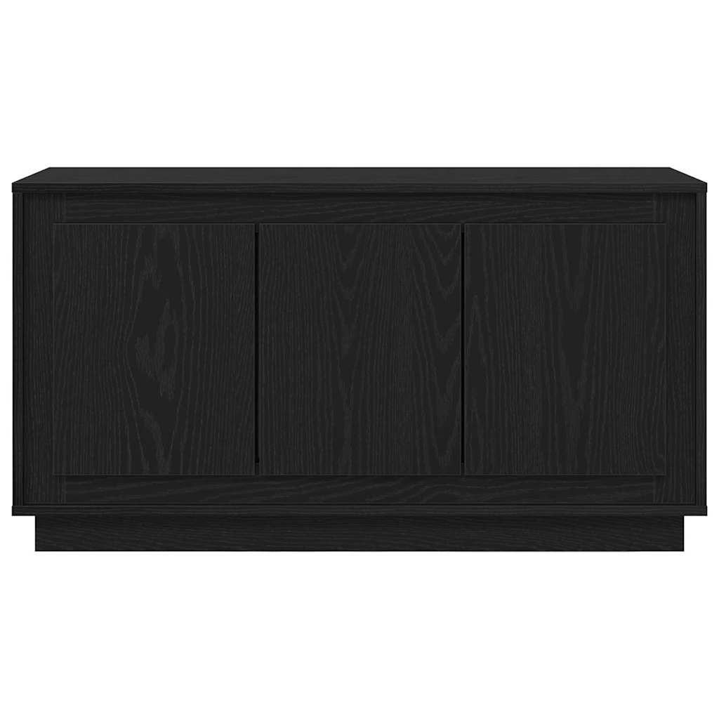 Sideboard Schwarz Eichen-Optik 102 x 35 x 55 cm Holzwerkstoff