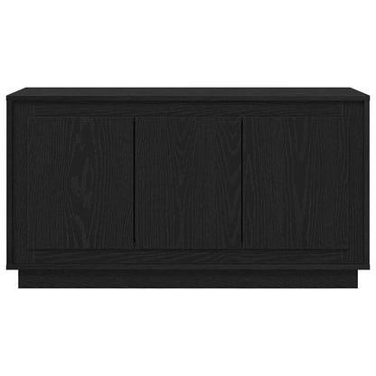 Sideboard Schwarz Eichen-Optik 102 x 35 x 55 cm Holzwerkstoff