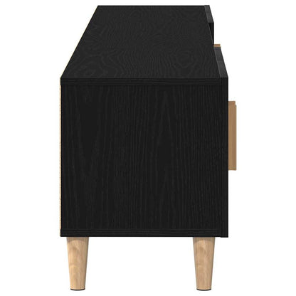 TV-Tisch Schwarz Eichen-Optik 180 x 31,5 x 40 cm Holzwerkstoff