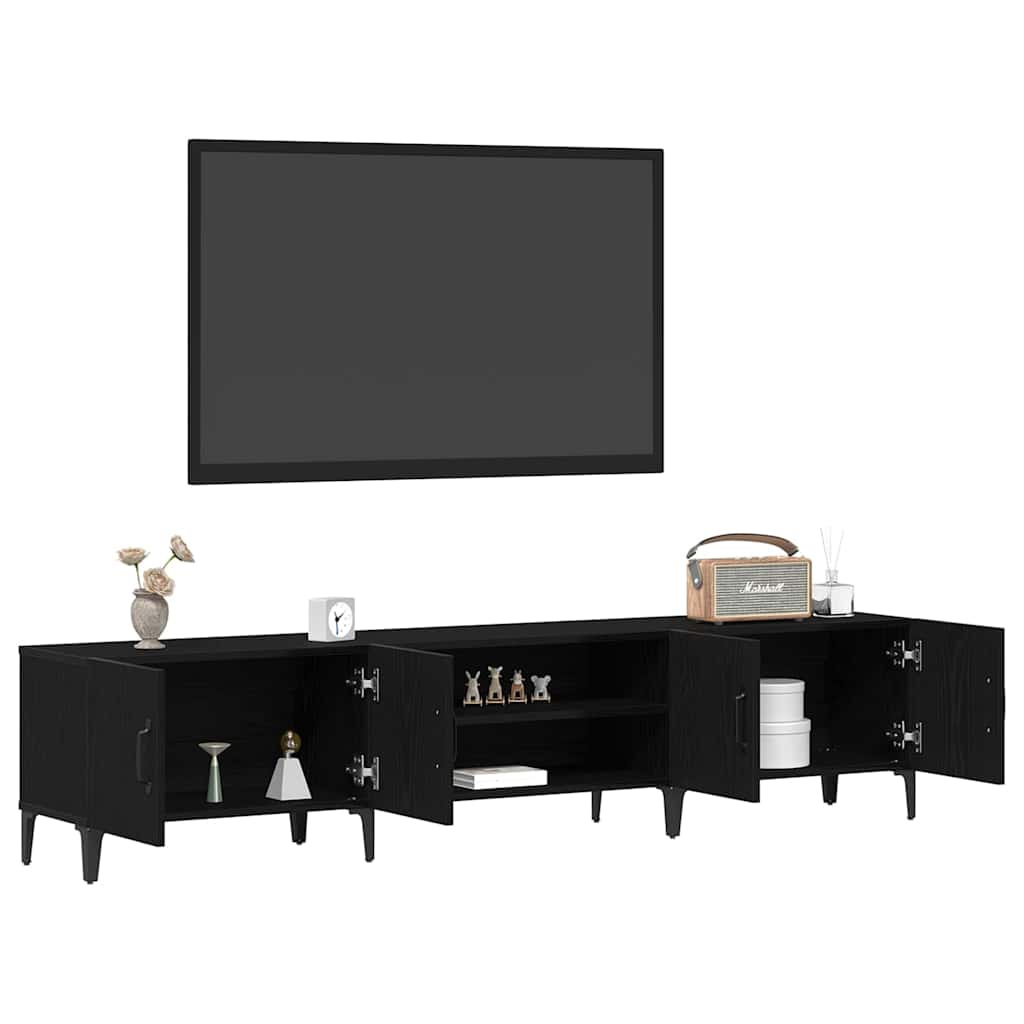 TV-Schrank Schwarze Eiche 180 x 31,5 x 40 cm Holzwerkstoff