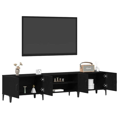 TV-Schrank Schwarze Eiche 180 x 31,5 x 40 cm Holzwerkstoff