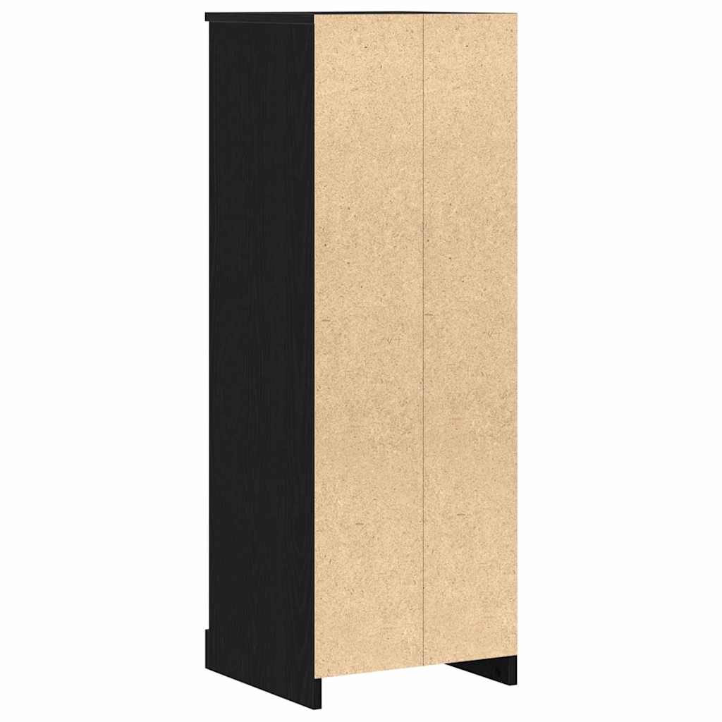 Highboard Schwarz Eichen-Optik 36 x 35.5 x 103.5 cm